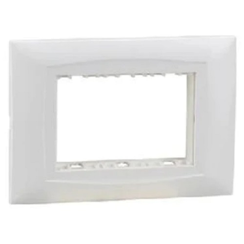 Legrand  Britzy 3 Module Plate With Base Frame , White